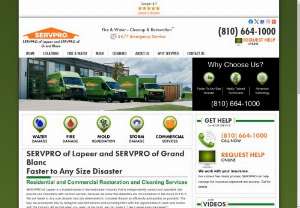 SERVPRO of Grand Blanc - Our company offers complete water damage,  restoration,  cleanup,  flooding,  flooded,  fire damage,  fire damage clean up,  mold damage,  black mold,  mold removal,  water clean up,  removing water service ranging from services for concern homes,  commercial area and offices. We are proud to be an active member of this community. SERVPRO of Grand Blanc is locally owned and operated,  so we're already nearby and ready to help Grand Blanc,  MI residents and business owners with any size cleaning