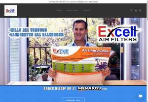 Residential Air Filters,  Breath Cleaner Air in Your Home - Excell Air Filters for residential use help overcome allergy issues,  household dust problems and kill airborne cold and flu viruses