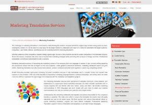 Marketing Translation Services | Advertisement Translation Agency - Shakti Enterprise is a translation agency provides a translation and website localization services for all foreign and Indian languages.