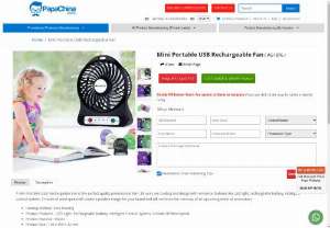Mini Portable USB Rechargeable Fan - Wholesaler for Mini Portable USB Rechargeable Fan,  Custom Cheap Mini Portable USB Rechargeable Fan and Promotional Mini Portable USB Rechargeable Fan at China factory Manufacturer and Wholesale Supplier from PapaChina