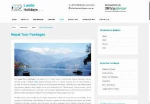 Screenshot of Nepal Tour Packages