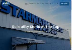 Starmark Roofing - Industrial & commercial roofing specialist,  Serving the Indy area for 6 years and counting. We are available 24-hrs and offer free inspections and estimates. Give us a call Today! (317) 407-4286