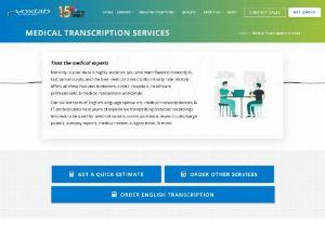 Medical Transcription Services - Voxtab - Voxtab is leading transcriber across globe. It provides medical transcription to doctors,  hospitals,  medical researchers,  clinics,  and healthcare professionals around the world.
