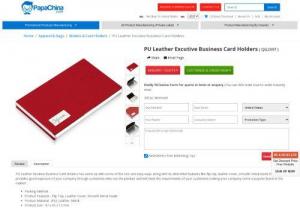 PU Leather Excutive Business Card Holders - Wholesaler for PU Leather Excutive Business Card Holders,  Custom Cheap PU Leather Excutive Business Card Holders and Promotional PU Leather Excutive Business Card Holders at China factory Manufacturer and Wholesale Supplier from PapaChina