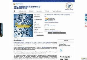 Journal Of Materials Science And Engineering | Open Access Journal - Materials science and engineering is an open access journal,  publishes peer reviewed articles. Scope of materials science is research in metallic and non metallic materials.