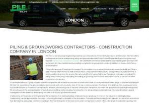 Pile Tech - Pile Tech are among leading construction companies in London offering remodelling,  piling,  groundworks,  construction,  mini piling and deep foundation in London and other Southern region of UK. Contact them today to know more!