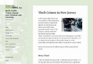 Theft Crimes in New Jersey | Mikethetrafficlawyer Blog - In New Jersey,  theft crimes can be classified as either disorderly person's offenses or indictable offenses. In New Jersey,  as in other states.