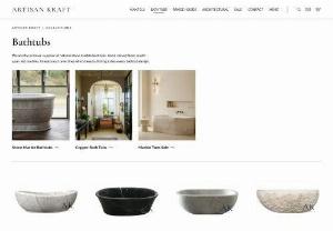 Marble Tub - Artisan Kraft is a leading supplier of bathtubs,  fireplace mantels,  range hoods,  surrounds,  etc. Its extensive collection of exceptionally well products makes this to be an indispensable place for everyone.