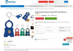 Smile Keychain Opener Light With Tape Measure - Wholesaler for Smile Keychain Opener Light With Tape Measure,  Custom Cheap Smile Keychain Opener Light With Tape Measure and Promotional Smile Keychain Opener Light With Tape Measure at China factory Manufacturer and Wholesale Supplier from PapaChina