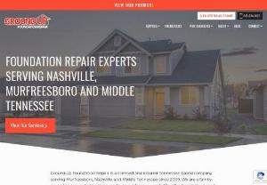 Middle Tennessee Foundation Repair | Ground Up Foundation Repair - Free estimates - foundation repair, waterproofing, crawl space repair & concrete leveling. Serving Nashville, Murfreesboro, Franklin & more!