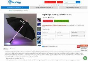 Night Light Flashing Umbrella - Wholesaler for Night Light Flashing Umbrella,  Custom Cheap Night Light Flashing Umbrella and Promotional Night Light Flashing Umbrella at China factory Manufacturer and Wholesale Supplier from PapaChina