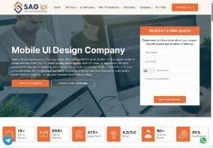 Screenshot of Mobile UI Design Company