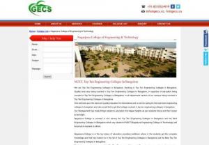 Nagarjuna Engineering College | Admission in Nagarjuna Engineering College | GECS - Get proper information online regarding Nagarjuna Engineering College online from GECS. We offer information about fee, placements, cab, campus location etc in very short span of time. Call us today to reserve your seat in Nagarjuna Engineering College!