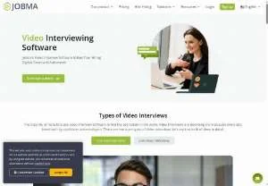 Screenshot of JOBMA Video Interviewing Software