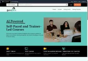 Screenshot of Guruface: Online Learning, Teaching, and Training Platform
