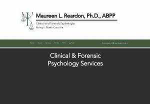 Maureen Reardon,  Ph.D. ABPP - A board-certified forensic psychologist offering comprehensive evaluation and consultation services in North Carolina.