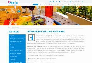 Restaurant Billing Software | Restaurant POS | Software for Restaurant - Restaurant Software increases the serving capacity of Restaurants and Bars. It's used in all sort of bar and restaurants with optimum utility.