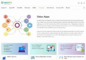 Odoo Extensions,  Odoo Modules,  Odoo Application - AppJetty's Odoo Apps are some of the best selling apps on the the Odoo App Store. Our apps have been designed to help you with several sales processes right from initial inquiries to sales,  invoicing,  delivery,  sales and marketing.