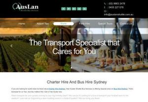Bus And Charter Hire Sydney | Charter Hire Sydney - Auslan Shuttle - We at AusLan Shuttle Services, Offering Services like Bus And Charter Hire in Sydney for School Excursions and Corporate Business Functions around Sydney.