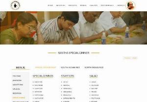 Veg Catering Services in Coimbatore - Don't wait to book us for your special dinner orders. Sastha catering will be one of the best choices for your family functions,  veg caterers in Coimbatore.