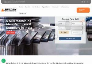 Manufacturers and suppliers of Multi axis machining,  5 axis machining in india - Multiaxis machining & 5 axis machining is a manufacturing process where computer numerically controlled tools that move in Different ways are used to manufacture parts out of metal or other materials by milling away excess material,  by water jet cutting or by laser cutting.