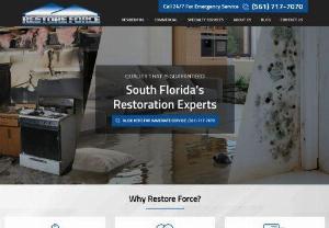 South Florida's Restoration Experts - Disaster Restoration for Water Damage, Fire Damage, and Mold Damage. Call Restore Force in South Florida and restore residential or commercial property now!
