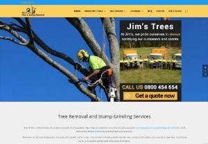 JimsTrees - Jim's Trees is the New Zealand's largest network of qualified and insured arborist,  Our team is expert in doing different types of projects like Tree Removing,  Stump Grinding and Stump Removing. We have successfully completed thousand of projects of all sizes. We have different type of clients like construction sites,  private residencies,  commercial properties,  municipal parks,  golf courses,  both public and private education institutes and government departments.