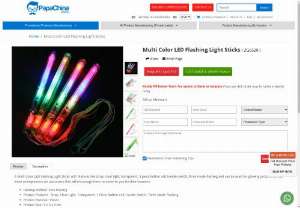 Multi Color LED Flashing Light Sticks - Wholesaler for Multi Color LED Flashing Light Sticks,  Custom Cheap Multi Color LED Flashing Light Sticks and Promotional Multi Color LED Flashing Light Sticks at China factory Manufacturer and Wholesale Supplier from PapaChina