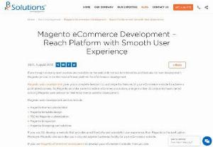 Magento Ecommerce Development Services - K2B Solutions is the leading Magento Web Development Company that provides the best Magento E-commerce Development Services. They provide instant services.