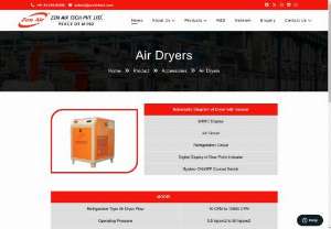 Air dryer manufacturer - Zen air tech PVT. Ltd. Is air dryer,  air compressor manufacturing company. It supplies spare parts of air dryer,  also. It manufactures air dryer product which is tested and exports across the states of country.