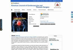 American journal of Cardiovascular Drugs and Thoracic Surgery | Open Access Journal - American journal of Cardiovascular is an open access journal publishes articles to enlighten the society by providing scientific information related to cardiovascular and thoracic surgery.