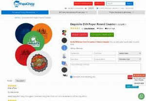 Exquisite EVA Paper Round Coaster - Wholesaler for Exquisite EVA Paper Round Coaster,  Personalized Paper Coasters and Custom Paper Coasters at China Manufacturer and Supplier from PapaChina