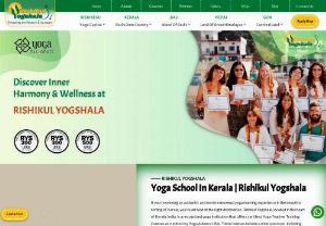 Yoga Teacher Training in India - Rishikul Yogshala is one of the most elite yoga teacher training schools on the eastern hemisphere,  where the who's who of yogis come to train and teach. It has it's main school in Rishikesh,  India,  and many branches throughout India,  and has also recently gone abroad.