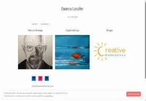 Screenshot of Deanna Lassiter art & design