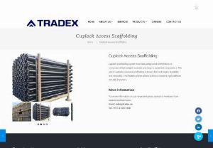 Cuplock Access Scaffolding System - Tradex Scaffolding - The standard solution for optimum mobility and safe standing. ZARGES Z600 Mobile scaffold tower with chassis beams, Lifting Beams & Accessories.