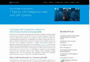 SAP Integration with non-SAP Systems - Tips to select right technology for SAP integration with non-SAP systems. HokuApps SAP integration solution will result in gaining efficiency and facilitates savings in multiple areas.
