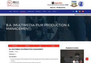 Academy for Bachelor Of Film Production, Film Making Courses In Mumbai - Learn Bachelor of Film Production, Film Making and Management Courses in Mumbai with RSACE the best academy to Understand all business models for cinema and television for distribution and revenue generation.