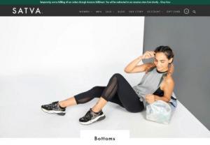 Womens Yoga Pants - Satva manufactures versatile and sturdy sustainable and ethical clothes women's yoga pants. With Satva leggings you won't need separate leggings for different activities; just one legging that you can wear one for all type of workout.