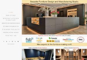 Bespoke Furniture. Made to measure Kitchens, Bedrooms, Wardrobes. - Fitted Kitchens, bedroom furniture, wardrobes. Complex service including design, manufacture and installation of bespoke furniture with using the best quality materials and latest interior design trends. An attractive alternative to mid and high end German and Italian furniture. Check our offer.