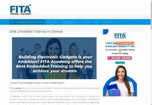 Embedded Training in Chennai - Embedded systems are used in Automated Teller Machine (ATM),  cameras,  printers and automobiles. Hardware like microprocessor and microcontroller are very cheap. Every day new products are launching in the market with advanced features,  learn how to work with this field. A person who doesn't have knowledge in embedded field can reach Embedded course in Chennai. Our specialists will train you on how to work. Enroll now at FITA for Embedded course or make a call to 9841746595 for course details.