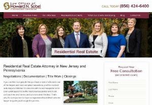 Voorhees Residential Real Estate Attorney | Real Estate Lawyers NJ & PA - At the Law Offices of Howard N. Sobel, we protect your rights relating to Real estate in Voorhees and Camden County. We serve residential real estate clients in both NJ and PA. Call us for free initial consultation.