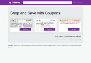 ThinkUp - Over 500k coupons and 40k retailers for you to pick from and save via latest discounts and promo codes.