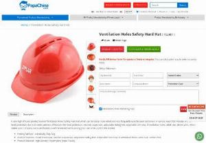 Ventilation Holes Safety Hard Hat - Wholesaler for Ventilation Holes Safety Hard Hat,  Custom Cheap Ventilation Holes Safety Hard Hat and Promotional Ventilation Holes Safety Hard Hat at China factory Manufacturer and Wholesale Supplier from PapaChina