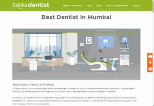 Dentist in Mumbai,  India - Sabka Dentist is largest chain of dental clinics offer all types of dental treatment with experienced dentist at affordable cost in Mumbai,  India.