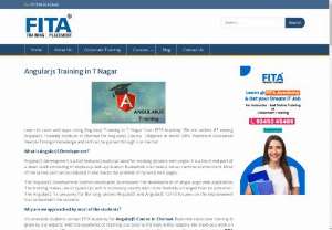 Angularjs Training institute in Chennai - AngularJS is a popular JavaScript frameworks generally used as a front end Model View Controller (MVC). FITA is the best providers of AngularJS Training in Chennai by the experts who have faced many successful projects in MNC. The trainers in FITA are highly qualified professional and having experience in real time projects so that our students can get chance to work with live projects in Angular Training. Enhance your career through FITA at Training in T Nagar,  make a call @ 9841746595 for any
