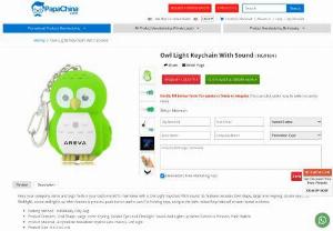 Owl Light Keychain With Sound - Wholesaler for Owl Light Keychain With Sound,  Custom Cheap Owl Light Keychain With Sound and Promotional Owl Light Keychain With Sound at China factory Manufacturer and Wholesale Supplier from PapaChina
