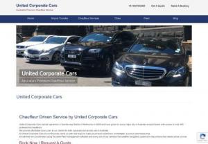 Chauffeur Corporate Cars | Limo Hire Melbourne,  Brisbane,  Sydney,  Perth - United corporate cars provides chauffeur driven corporate cars & limousine transportation in Melbourne,  Sydney,  Brisbane,  Perth,  Gold Coast,  Adelaide,  Canberra,  Cairns cities across Australia. Providing highly professional and reliable chauffeur driven cars and limousine services for airport transfers,  corporate events,  weddings,  private tours. United corporate cars service is your one stop for corporate limousine service throughout Australia.