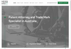 Meyer West IP - Based in Sydney,  Australia,  we are passionate about our client's intellectual property - we provide big firm experience with small firm approachability!