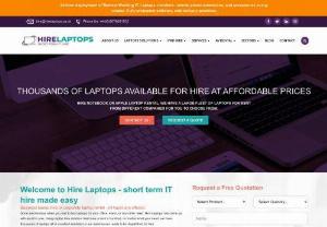Hire Laptops - Choose your best rental option from a range of office laptops, business notebooks, mobile workstation computers, and high -end laptop & PCs at Rent laptop Ireland. We have stocked the best in town laptop rental solutions for Laptop