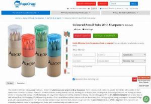 Coloured Pencil Tube With Sharpener - Wholesaler for Coloured Pencil Tube With Sharpener,  Custom Cheap Coloured Pencil Tube With Sharpener and Promotional Coloured Pencil Tube With Sharpener at China factory Manufacturer and Wholesale Supplier from PapaChina